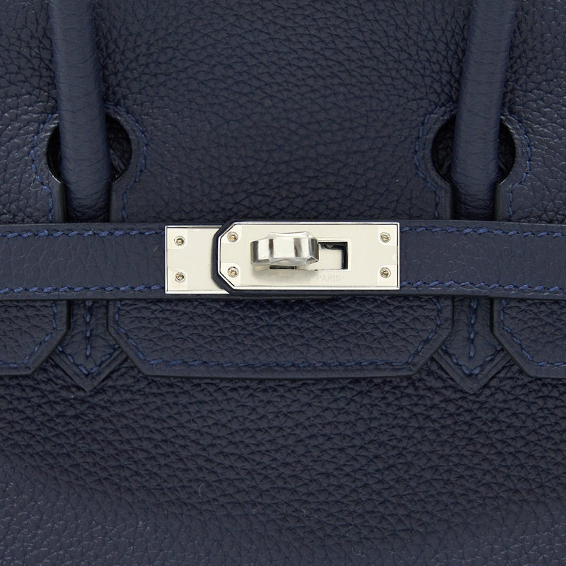 Hermes Birkin 25 Togo Blue Nuit SHW Stamp Z