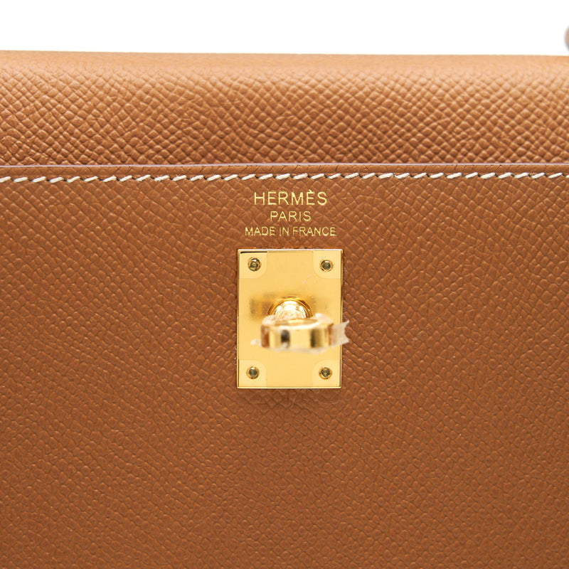 Hermes Kelly 25 Sellier 37 Gold with GHW stamp Y