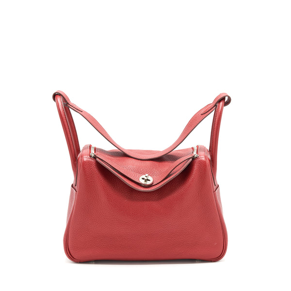 Hermes Lindy 30 CK54 Rough Garance SHW stamp square Q clemence leather