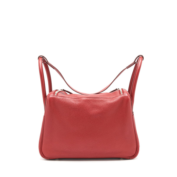 Hermes Lindy 30 CK54 Rough Garance SHW stamp square Q clemence leather