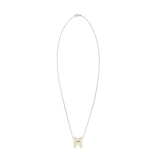 Hermes Pop H Pendant Marron Glace SHW