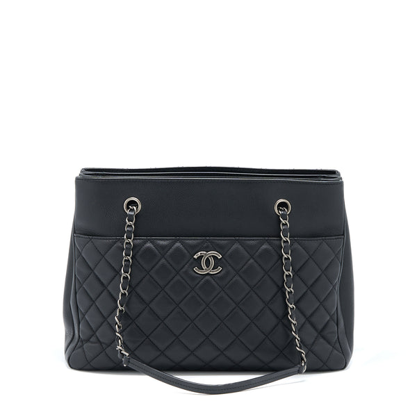 Chanel Urban Companion Tote Bag Caviar Black Ruthenium Hardware