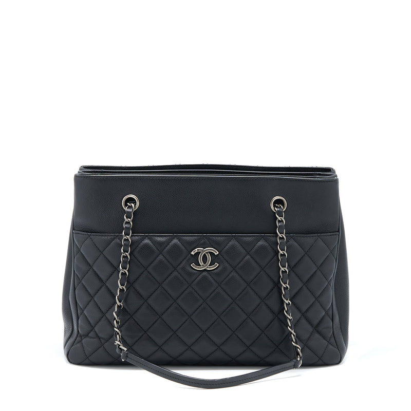 Chanel Urban Companion Tote Bag Caviar Black Ruthenium Hardware