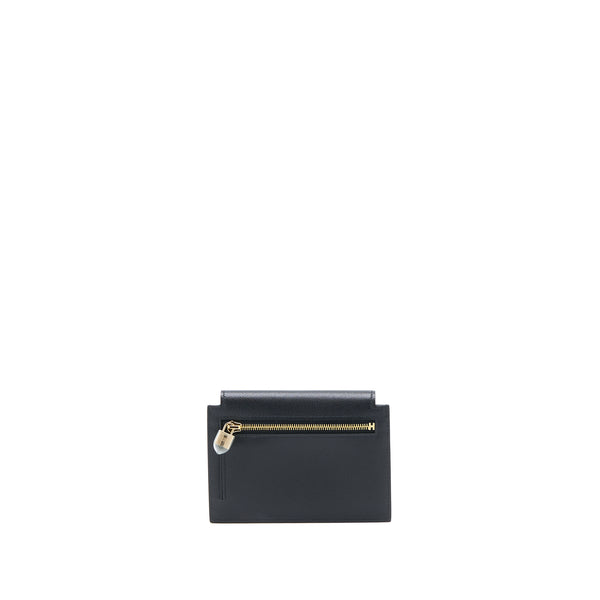 Hermes Kelly Pocket Compact Madame Black GHW Stamp U