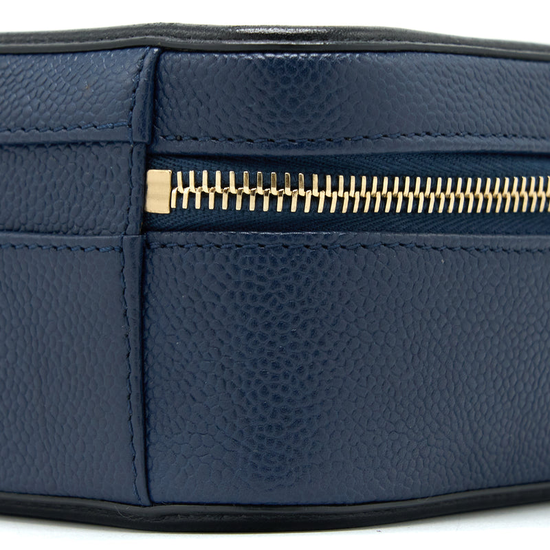 Chanel Medium Filigree Vanity Camera Bag Caviar Blue/Black GHW