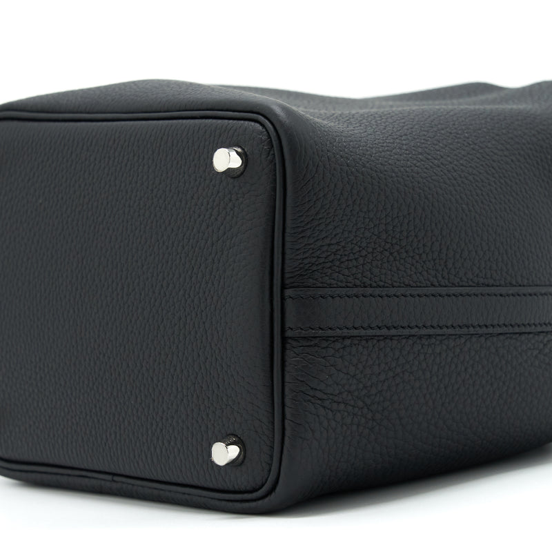 Hermes Picotin 18 Lock Bag Clemence Black SHW Stamp Z