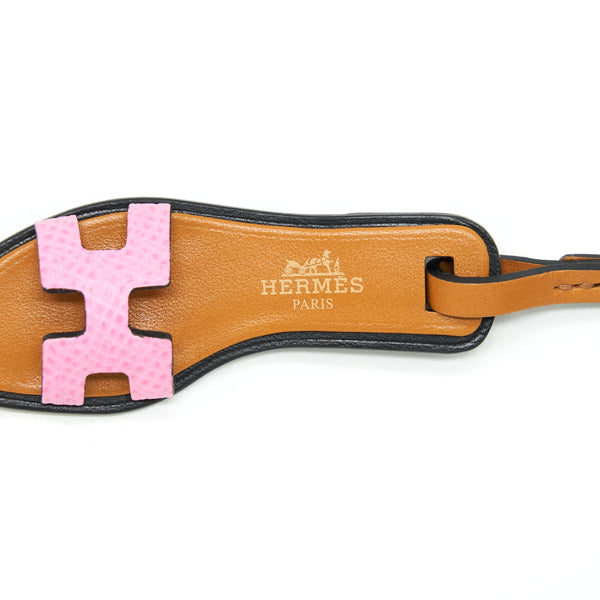 Hermes Nano Oran Sandal Bag Charm Pink