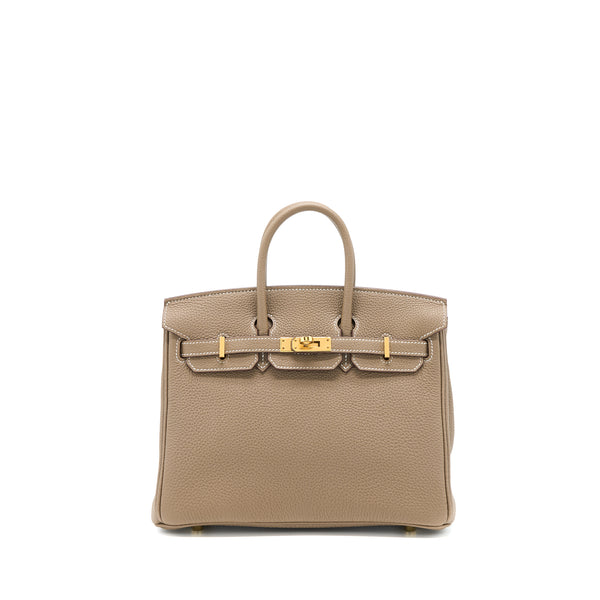 Hermes Birkin 25 Togo Etoupe GHW Stamp Z