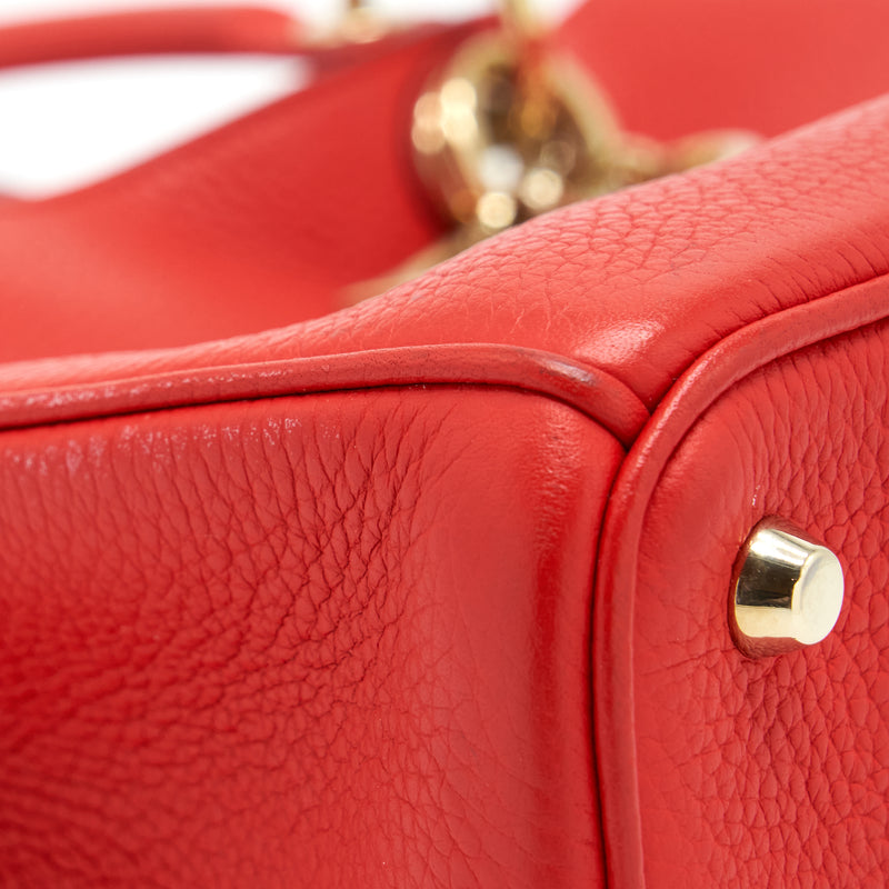 Dior Diorissimo Tote Bag Red LGHW