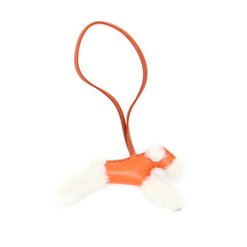 Hermes Budy Bag Charm Orange Poppy