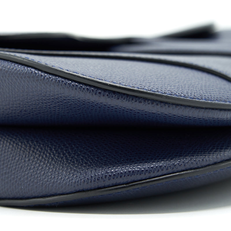 Christian Dior Medium Saddle Bag Indigo Blue