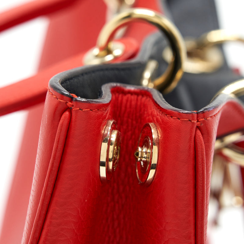 Dior Diorissimo Tote Bag Red LGHW