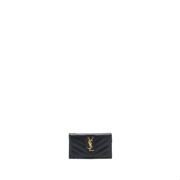 Saint Laurent / YSL Zipped Cardholder in Black