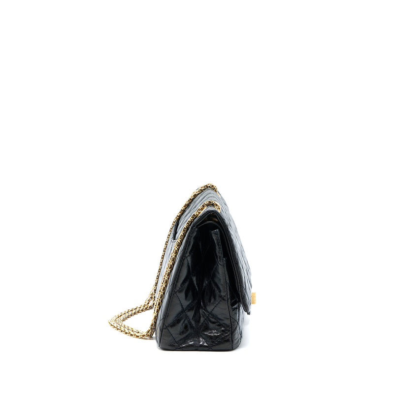 Chanel 2.55 Reissue 227 Shiny Aged Calfskin Black GHW