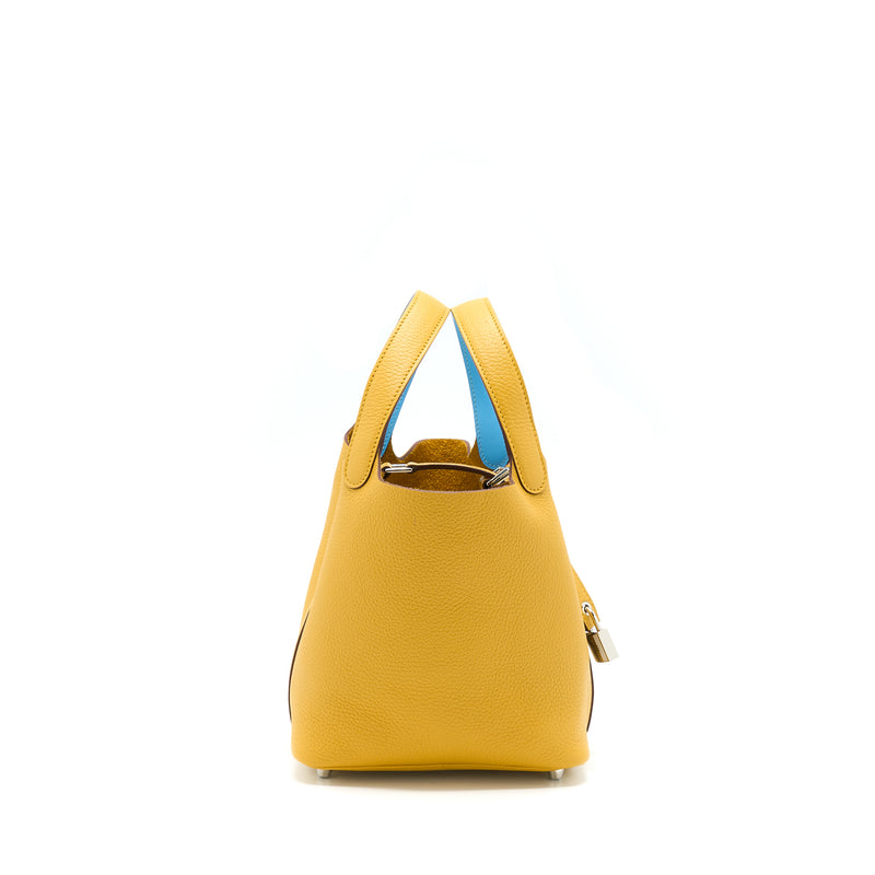 Hermes Picotin 18 Clemence Amber Yellow SHW Stamp C
