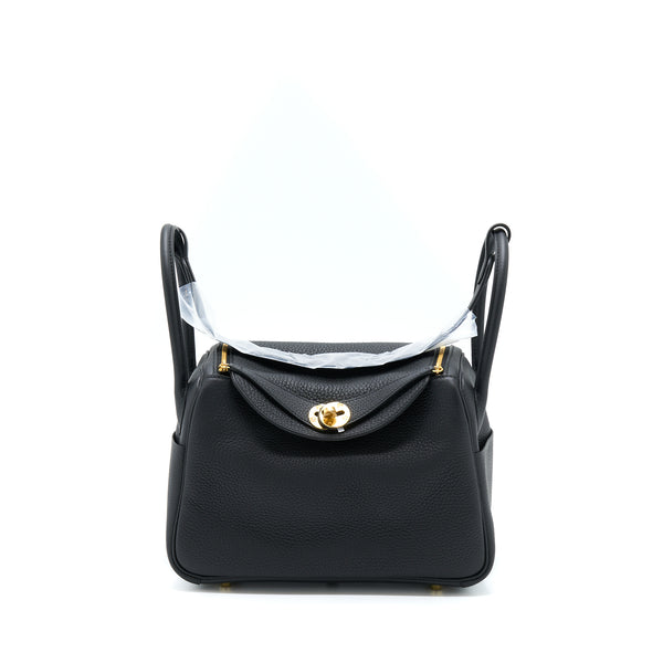 Hermes Lindy 26 Clemence Black GHW Stamp U