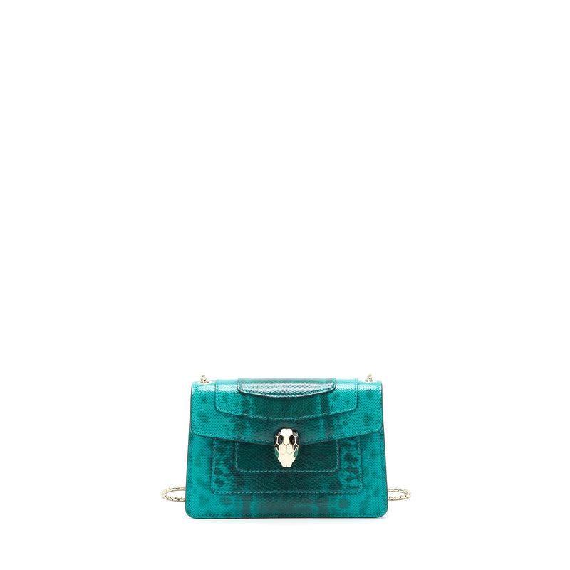 Bvalgari Serpenti Forever Crossbody Mini Bag Karung Green