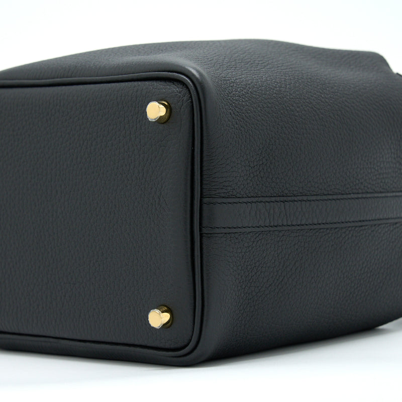 Hermes Picotin 18 Lock Bag Clemence Black GHW Stamp Z
