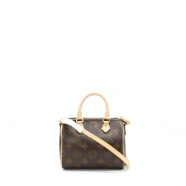 Louis Vuitton Nano Speedy Monogram Canvas GHW