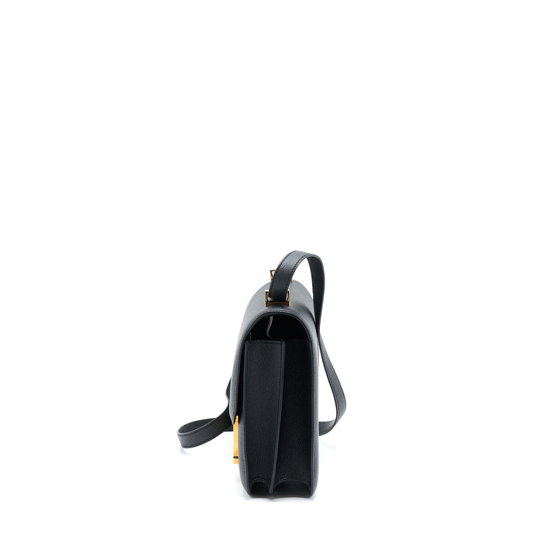 Hermes Constance 24 Epsom Black RGHW Stamp A