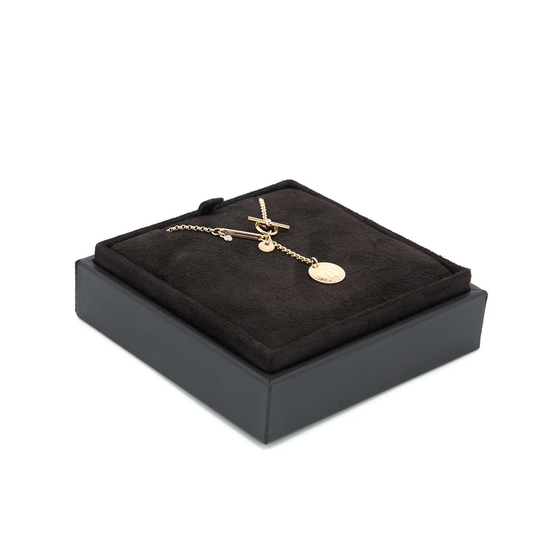 Hermes Ex-Libris Pendant Small Model Rose Gold