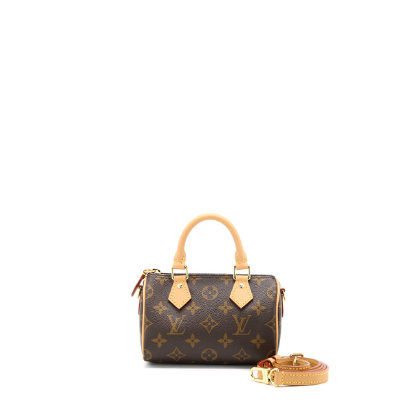 Louis Vuitton Nano Speedy Monogram Canvas GHW(New Version)
