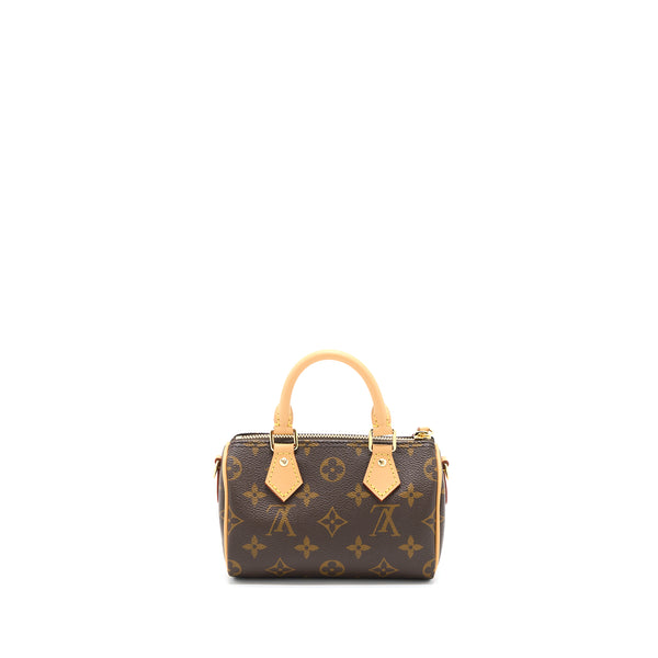 Louis Vuitton Nano Speedy Monogram Canvas GHW(New Version)