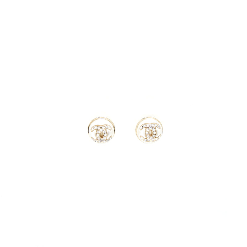 Chanel Pearl/CC Logo/Letter Drop Earrings With Crystal