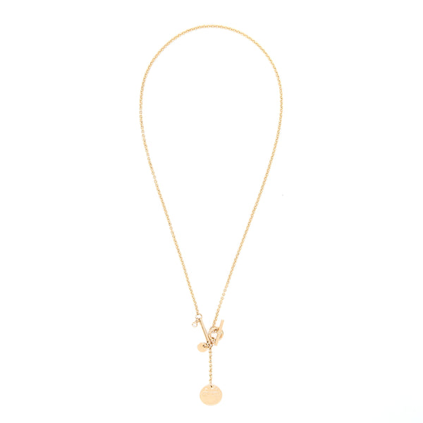 Hermes Ex-Libris Pendant Small Model Rose Gold