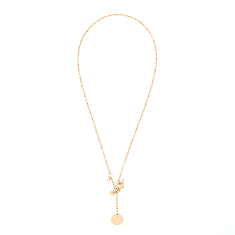 Hermes Ex-Libris Pendant Small Model Rose Gold
