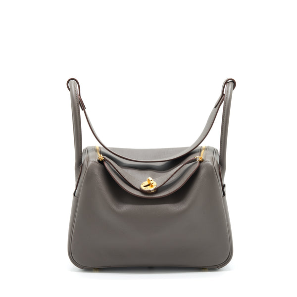 Hermes Lindy 26 Evercolor 8F Gris Etain GHW Stamp Z
