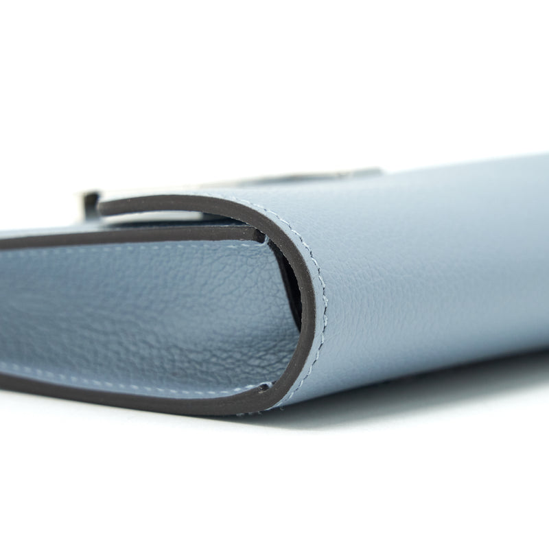 Hermes Constance Slim Evercolor J7 Blue Line SHW Stamp Z