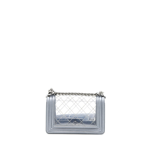 Chanel Small Boy PVC/Lambskin Silver SHW