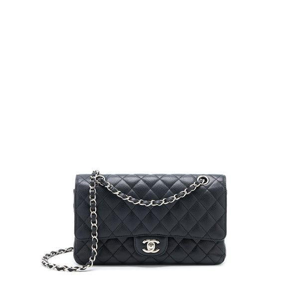 Chanel Medium Classic Double Flap Bag Caviar Black SHW