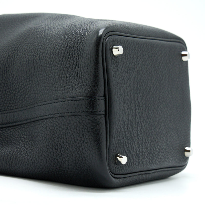 Hermes Picotin 18 Lock Bag Clemence Black SHW Stamp T