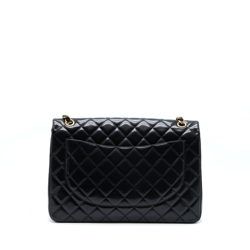 Chanel Maxi Classic Flap Bag Lambskin Black GHW