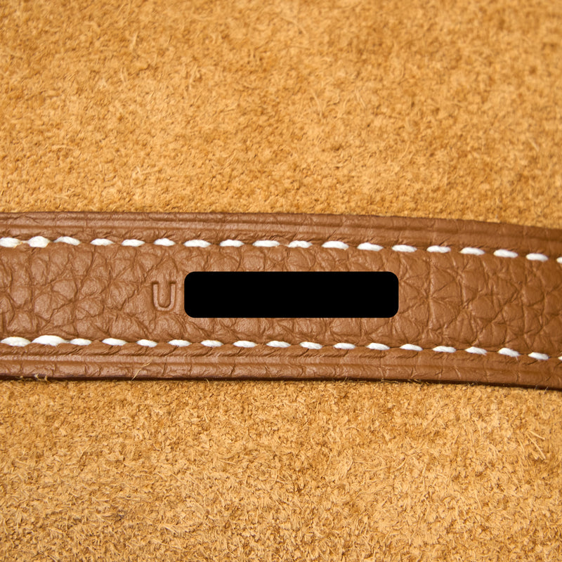 Hermes Picotin 22 Lock Bag Clemence Gold GHW Stamp U