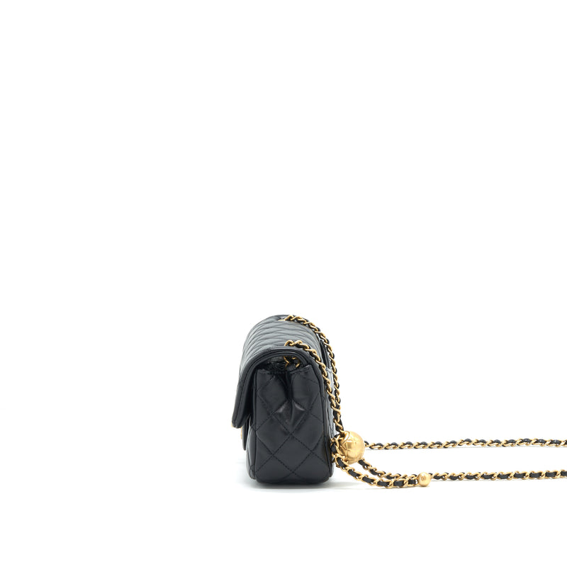 Chanel Pearl Crushed mini Rectangular Flap in Black