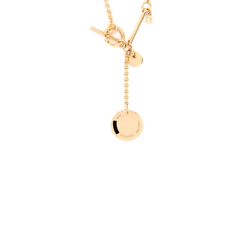 Hermes Ex-Libris Pendant Small Model Rose Gold
