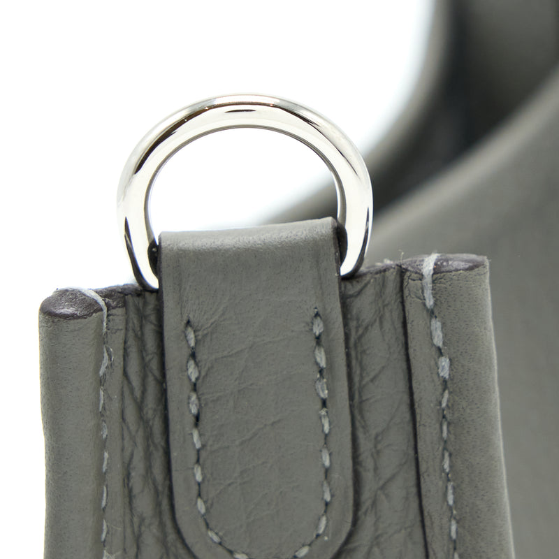 Hermes Mini Evelyne Clemence 0L Gris Meyer SHW Stamp U