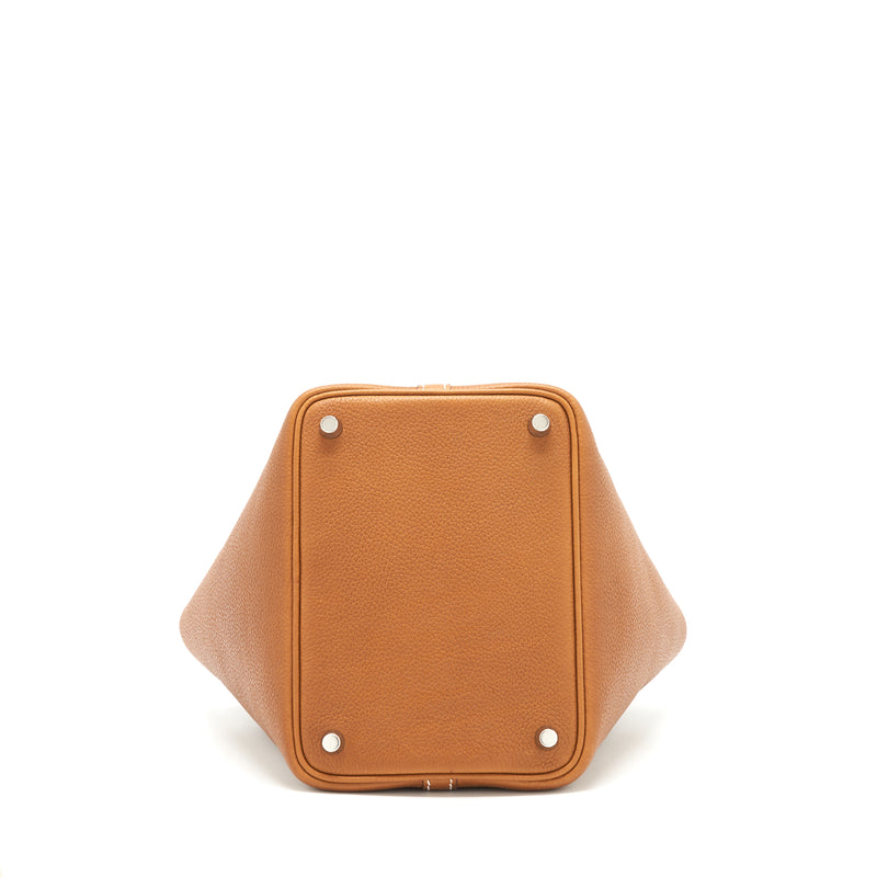 Hermes picotin 18 Lock bag Barenia Faubourg Calfskin Gold SHW stamp Z
