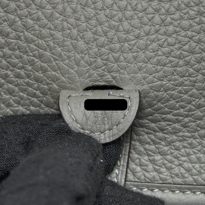 Hermes Mini Evelyne Clemence 0L Gris Meyer SHW Stamp U