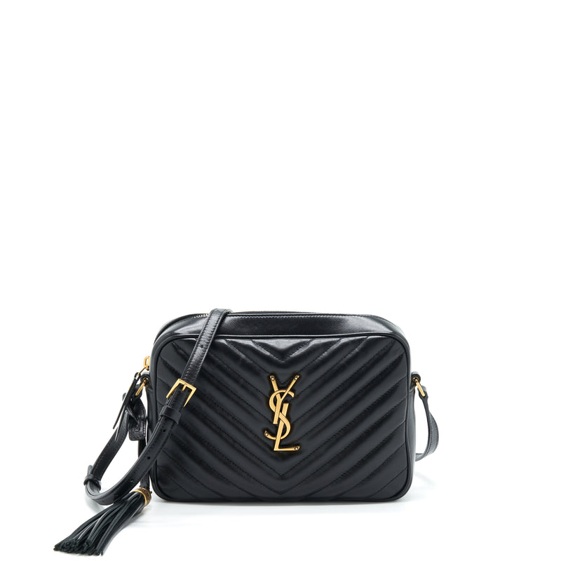 Saint Laurent/ YSL Lou Camera Bag Calfskin Black GHW