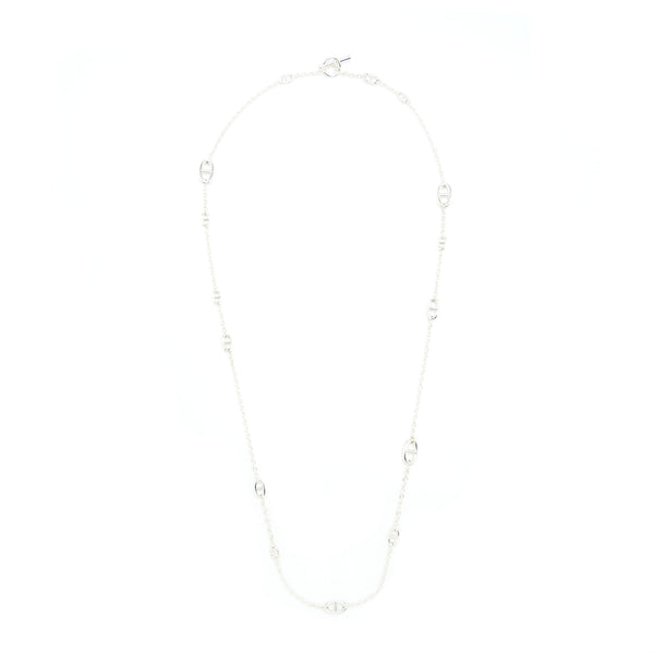 Hermes Farandole Long Necklace Sterling Silver