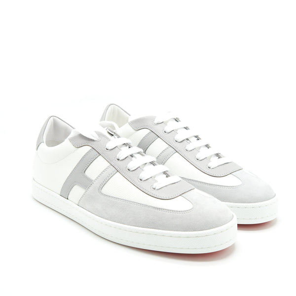Hermes Size 43 Men's Sneaker White/ Grey
