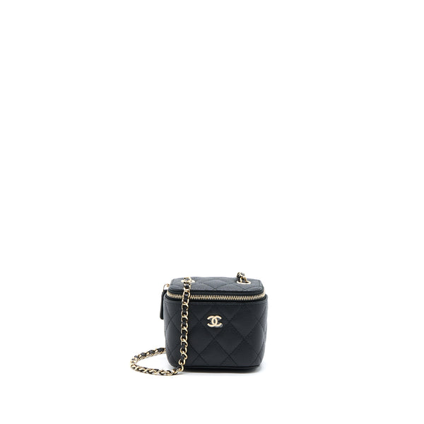 Chanel Mini Square Vanity Case Caviar Black LGHW