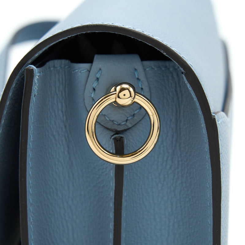 Hermes Mini Roulis Evercolor Bleu Lin GHW Stamp U