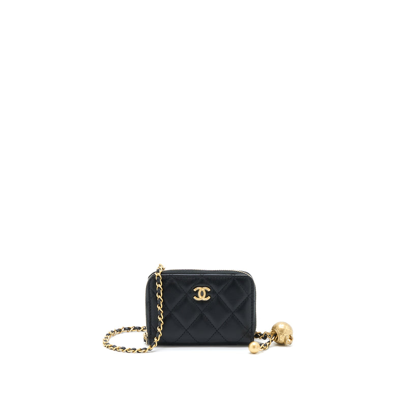 Chanel 22C Denim Wallet on Chain with Pearl Crush – Votre Luxe