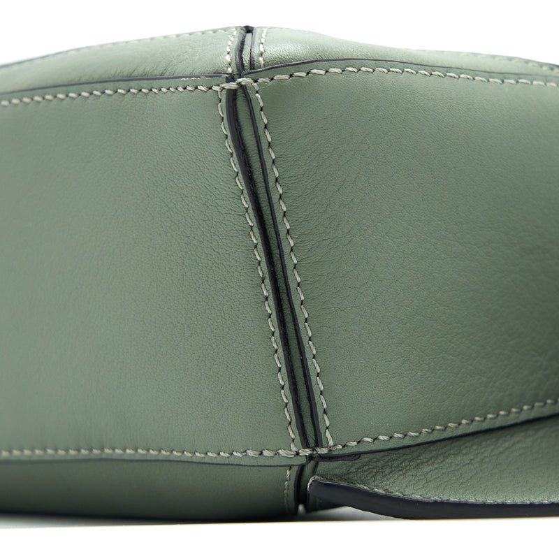 Loewe Mini Puzzle Bumbag Calfskin Dark Sage SHW