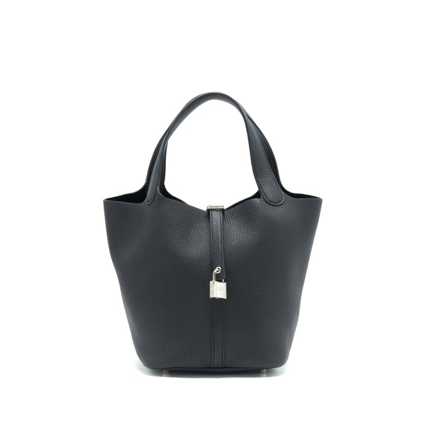 Hermes Picotin 22 Black SHW Stamp Y
